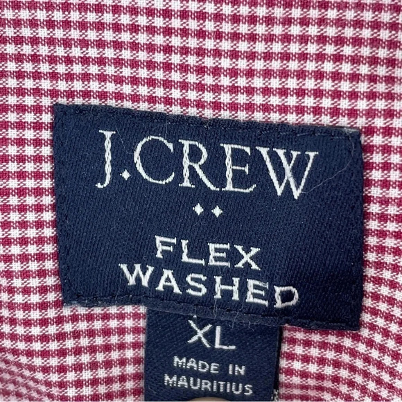 J. Crew Mens Size XL Flex washed slim untucked button down shirt 1424 - Picture 6 of 8